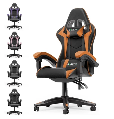 BIGZZIA Ergonomic Gaming Computer Chair Adjustable Swivel Recliner Laptop Office Chair