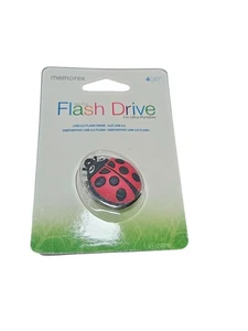 Memorex 4 GB Micro TravelDrive USB 2.0 Ladybug Llavero FC PL1 Llavero - Imagen 1 de 3