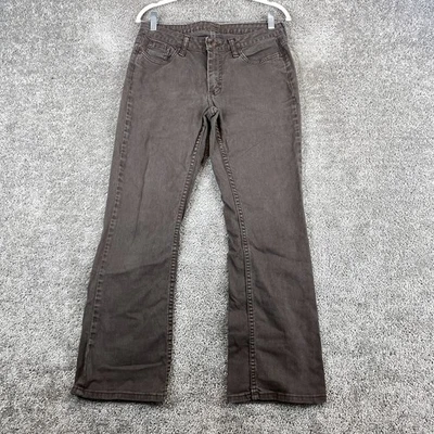 Женские джинсы Riders из джинсовой ткани миниатюрного размера 8 коричневые с заниженной талией темная стирка - Изображение 1 из 4