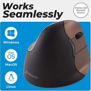 Evoluent VerticalMouse 4 mouse Right-hand RF Wireless Optical - VM4SW - Zdjęcie 1 z 4