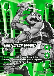 UniVersus Last-Ditch Effort TMNT01 223/186 Alternate Art Ultra Rare TMNT - Picture 1 of 1