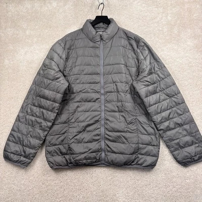 Chaqueta acolchada Jackson Hole para mujer talla XXL gris cremallera completa bolsillos embalables Foto 1 de 4