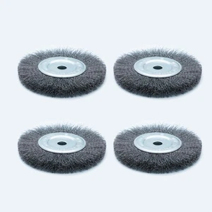 6inch Bench Wire Wheel Brush Set for Rust, Burr, Paint, and Corrosion Removal... - Picture 1 of 6