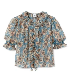 Cabi New NWT Printed Cherish Top #6507 Beige green print Size XXS - XL Was $109 - Picture 1 of 2