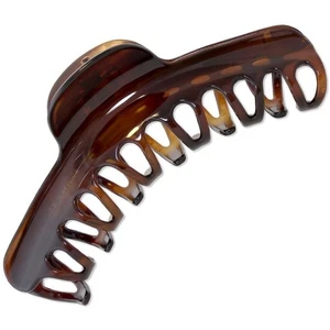 Garra de cabello Parcelona curvilínea francesa grande 5 pulgadas de largo con cáscara de tortuga - Imagen 1 de 5