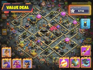 TH17 MAXED DEFENSE & WALL, 100-100-73-75-50 Maxed Heroes, 4 Epic Equipment Maxed - Picture 1 of 11