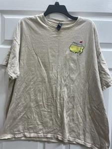 T-shirt Masters Tournament 2024 marrone manica corta XXL maglietta golf circonferenza petto 27 usata in ottime condizioni 6,50S - Foto 1 di 5