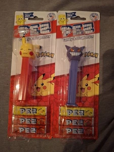 Pokémon Gengar und Pikachu Pez Spender und Süßigkeiten Nachfüllpackungen (2) Ablaufdatum 4/14/30 - Bild 1 von 2