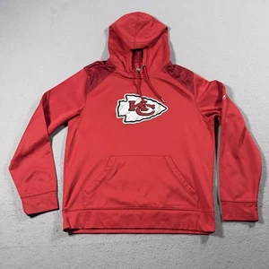 Kansas City Chiefs Hoodie Mens Medium Red NFL Football Pullover Therma Base - Picture 1 of 10