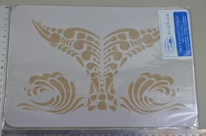 250 micron Mylar Tail Stencil - Craft Airbrush Painting Wall  Reusable (R0030B) - Picture 1 of 3