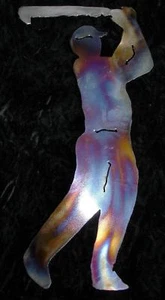 Decoración artística de metal para campo de golf golf golfista - Imagen 1 de 1