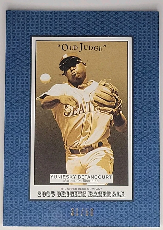 2005 Upper Deck Origins - Old Judge Blue #216 Yuniesky Betancourt /50 (RC) - Image 1 of 2