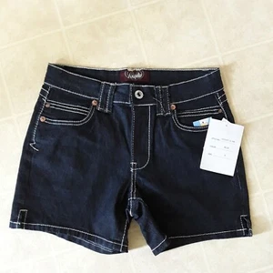 Angels Jeans Womens 8 Blue Jean Shorts NEW - Picture 1 of 3