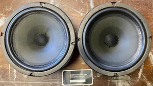 2 VINTAGE JENNINGS RESEARCH CONTRARA 8" MID RANGE SPEAKERS - WORKING -SEE PHOTOS - Picture 1 of 8