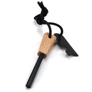 1-3er SET XL FEUERSTAHL Naturholz - Premium Funkenflug - Feuerstarter - Survival - Bild 1 von 4