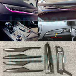 6x For Cadillac CT5 2020-22 Carbon Fiber Interior Decoration Cover Trim Replace - Bild 1 von 12