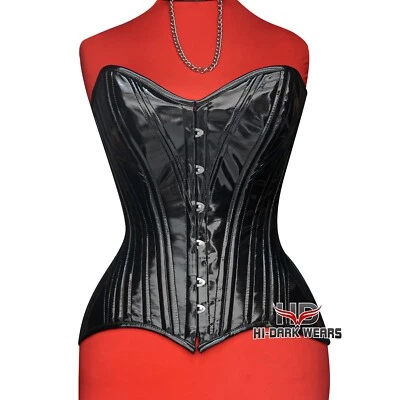 Corsé de PVC | Acero deshuesado | Modelador de sobrebusto para mujer | Corsé de entrenamiento de cintura Foto 1 de 3