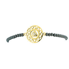 Viva Diva Hals-Chakra Armband mit Hämatit vergoldet 16-18 cm (18 cm)