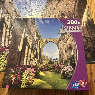 Jigsaw Puzzler Sure Lox 300 Piece Old Abbaye Maritime de Beauport - Image 1 of 4