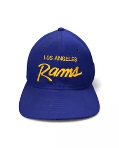 VTG Los Angeles Rams Sports Specialties Wool Single Line Script Snapback Pro Hat - Picture 1 of 6