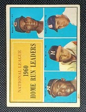 1961 Topps - League Leaders #43 Ernie Banks, Eddie Mathews, Hank Aaron VG