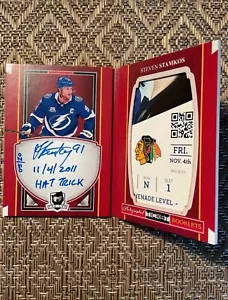 The Cup Booklets Steven Stamkos auto 05/20 - Picture 1 of 2