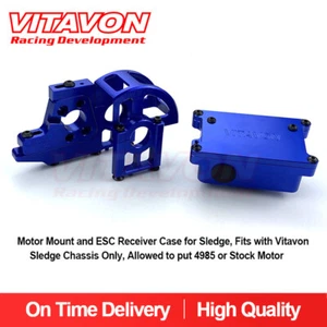 Estuche receptor VITAVON rediseñado de montaje de motor y ESC para trineo azul - Imagen 1 de 4