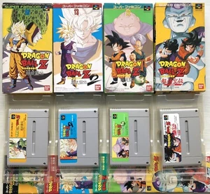 Dragon Ball Z Butouden 1 2 3 Gokuden set of 4 Super Famicom SFC Japan Import - Picture 1 of 24
