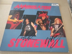 ANNIHILATOR -STONEWALL- HARD TO FIND 1ST PRESS 12 EP VINYL EXODUS SLAYER SIGNED - Picture 1 of 4
