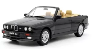 1/18 BMW M3 (E30) Cabriolet 1989 schwarz Resin Modellauto von Otto Mobile OT1012 - Bild 1 von 7