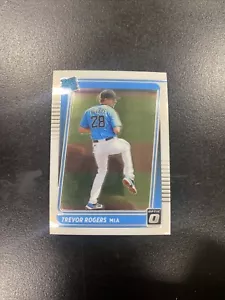 2021 Donruss Optic Baseball Rated Rookie # 73 Trevor Rogers RC - Picture 1 of 2