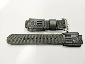 CINTURINO OROLOGIO CASIO originale DW-003B, DW-004B, DW-9000, pelle/tessuto, grigio/nero - Foto 1 di 4