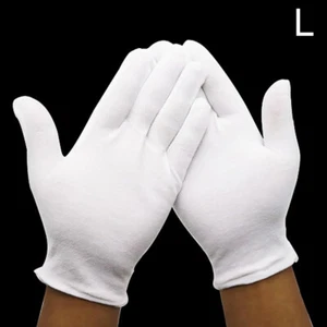 Elastic Cotton Work Gloves Mechanics Farmer Gardening Men Lady Gloves Outdoor - Picture 1 of 15