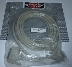 25 piedi db25 cavo di prolunga seriale parallelo 25 pin maschio-femmina M/F DB25M DB25F - Foto 1 di 1