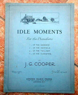 In The Twilight - J G Cooper: Idle Moments No 3 Piano Solo 4pgs 1936 - Image 1 of 4