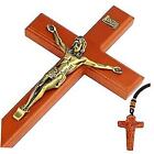  15.4" Catholic Crucifix Wall Cross, Saint Benedict Wall Light color