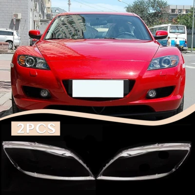 Cubierta transparente del faro delantero izquierdo+derecho para Mazda RX-8 cupé 2004-2011 Foto 1 de 4