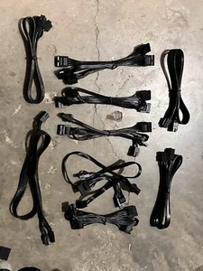 BULK Lot Corsair Cables CPU ,PCIe,LST,YESTONE P01001,34-0, Never Been Used - Picture 1 of 12