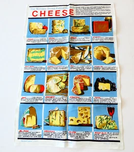 The Sunday Times Guide to Cheese Tea Towel Irish Cabin Ropa de cama Cocina NUEVO - Imagen 1 de 9