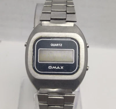 Omax Swiss Made Quartz Movement Digital Non Working Men Wrist Watch For Parts - Image 1 of 4