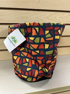 NWT Evergreen Mosaic Fabric Planter Cover Size Medium Colorful - Picture 1 of 3