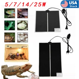 Pet Reptile Heater Heating Pad Aquarium Warming Heat Lizard Mat 110V Under Tank - Picture 1 of 13