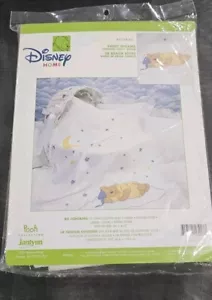 Janlynn Disney Home WINNIE the POOH BABY AFGHAN Cross Stitch Kit SWEET DREAMS - Picture 1 of 2