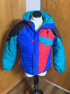 Columbia Sportswear Color Block Vintage Ski Jacket Sz YOUTH XL (16/18) Women S - Picture 1 of 13