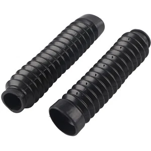 Cubierta antipolvo amortiguador funda goma horquilla motocicleta negra 2 piezas para moto cqr atv moto de cross - Imagen 1 de 12