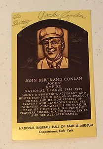 Jocko Conlan handsignierte HOF Postkarte, JSA - Bild 1 von 3