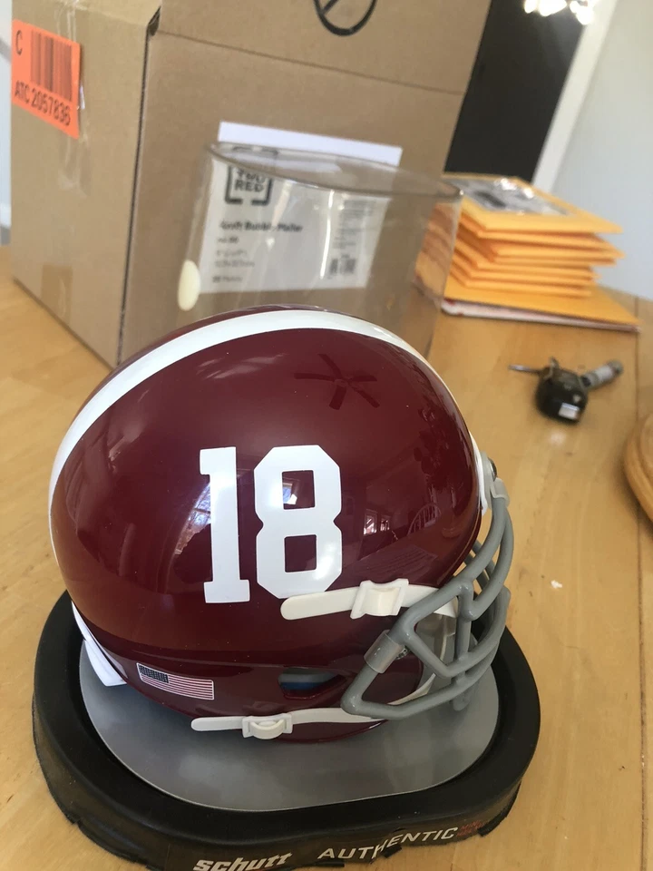 Alabama Crimson Tide Football Mini Helmet Number Decals. #18 - Image 1 of 1