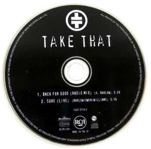 CD Single Take That Back for Good Radio Mix Sure Live French version Envoi suivi - Imagen 1 de 1