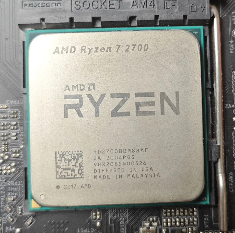 AMD Ryzen R7 2700 8-core 16-thread 16MB 65W AM4 3.20GHz CPU processor - Image 1 of 1