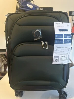 DELSEY Paris Sky Max 2.0 Softside Expandable Luggage Carry on 19 Inch, Green NEW - Image 1 of 4